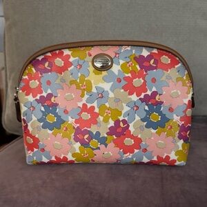 Coach Floral Cosmetic Bag - Pink, Blue, Green